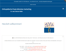 Tablet Screenshot of orthopaedie-harlaching.de